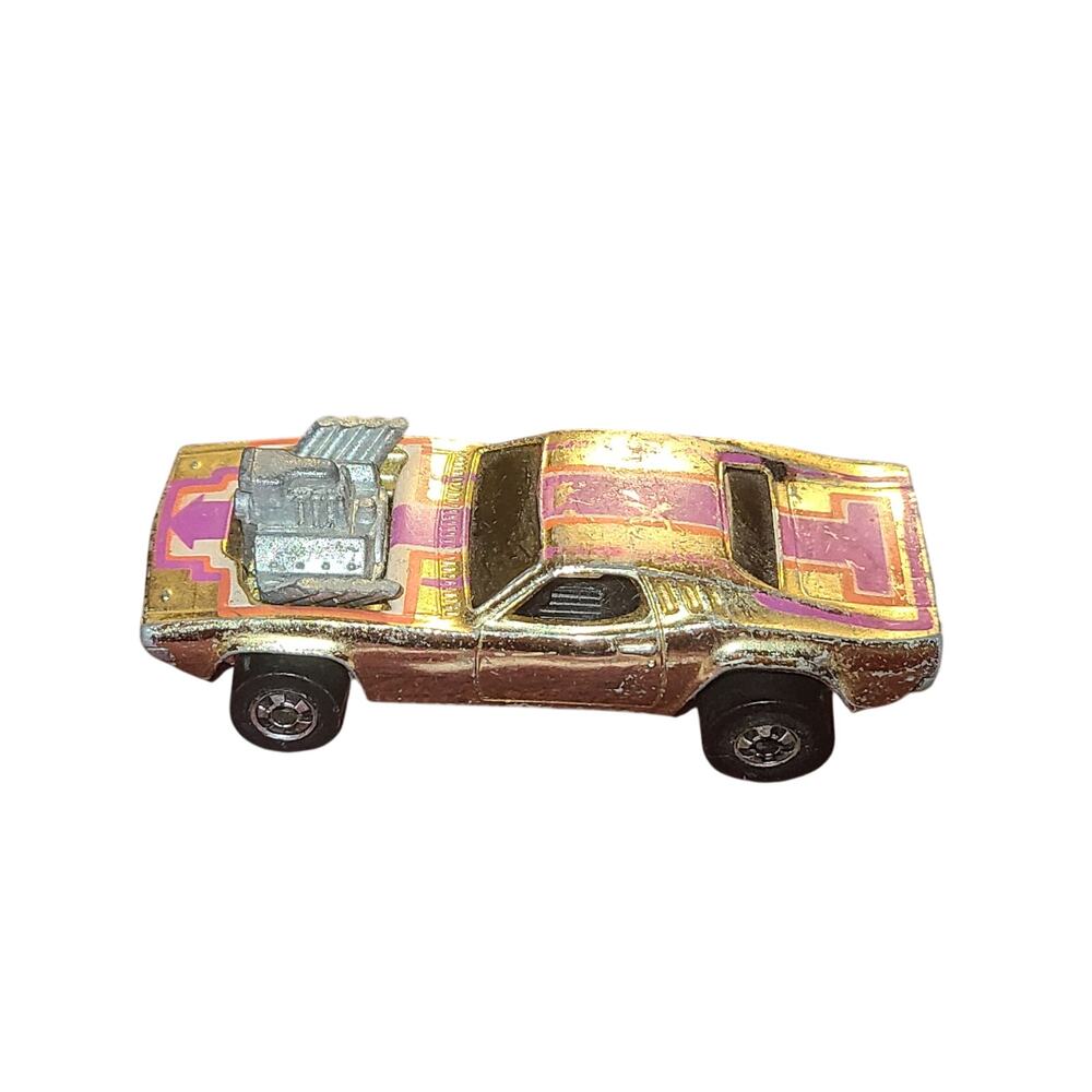 Hot Wheels 1970 RODGER DODGER Blackwall Gold Chrome Hong Kong diecast high grade - Picture 4 of 6